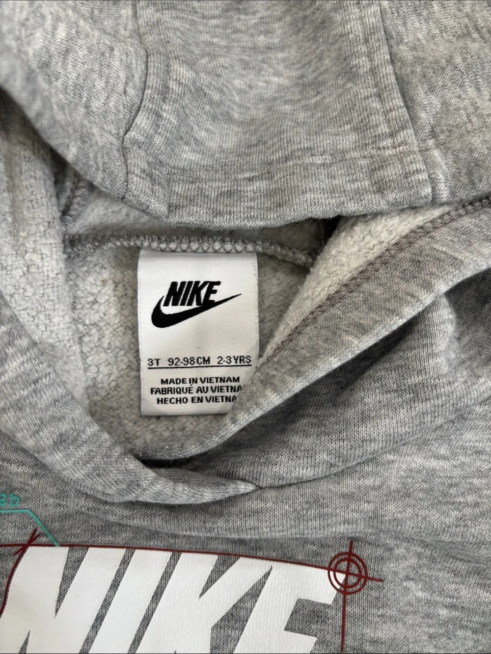Nike Gray Kids Hoodie & Joggers Set with Logo toddler 3T
